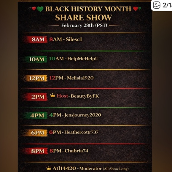 🖤❤️💚BHM CELEBRATION TRAIN ❤️🖤💛💚 - Picture 3 of 4